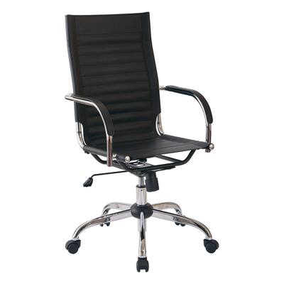 Trinidad Chrome Finish Metal/Fabric High-back Office Chairic