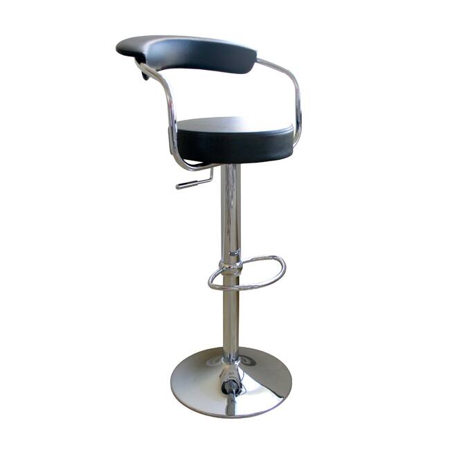Black Omicron Adjustable Bar Stools (Set of 2)