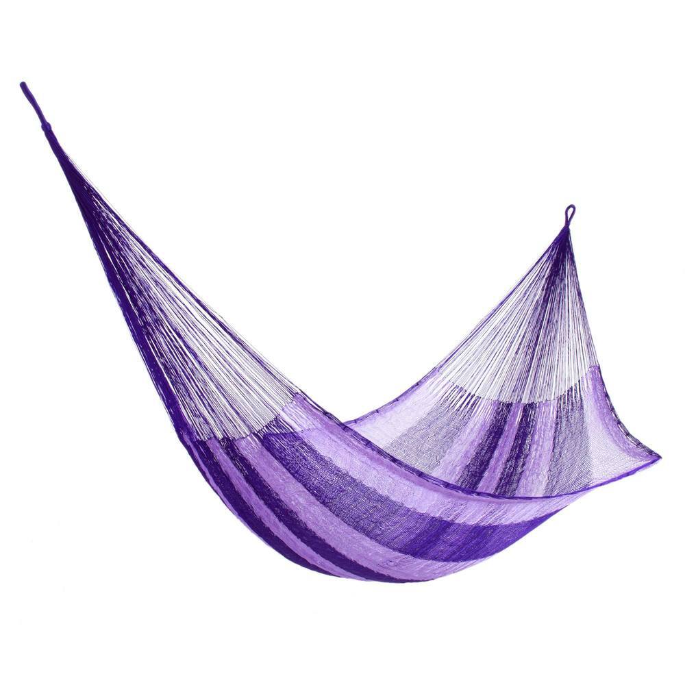 NOVICA Handmade Hammock, 'Lilac Blossom' (Mexico) - 47
