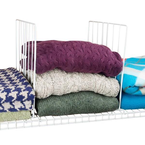 Evelots Set of 8 Closet Shelf Dividers For Wire Shelving Bed Bath