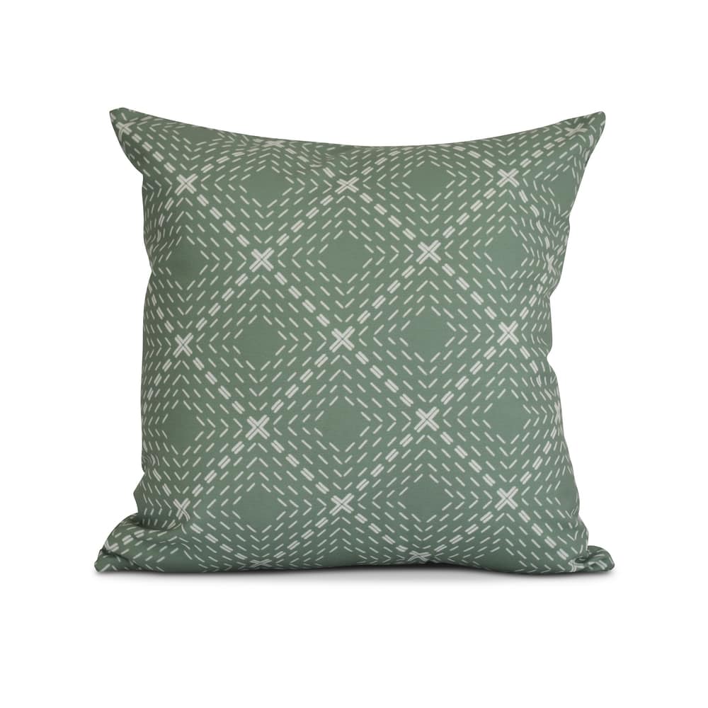 Geometric, Dots and Dashes Outdoor Pillow