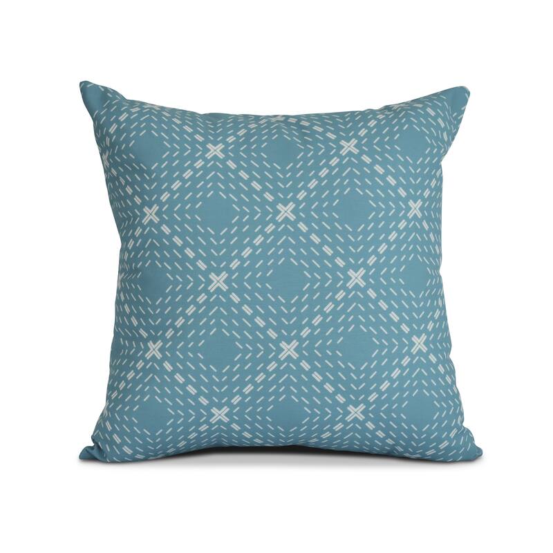 Geometric, Dots and Dashes Outdoor Pillow