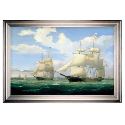 Ships at Sea III -Silver Frame