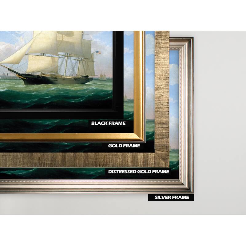 Ships at Sea III -Silver Frame