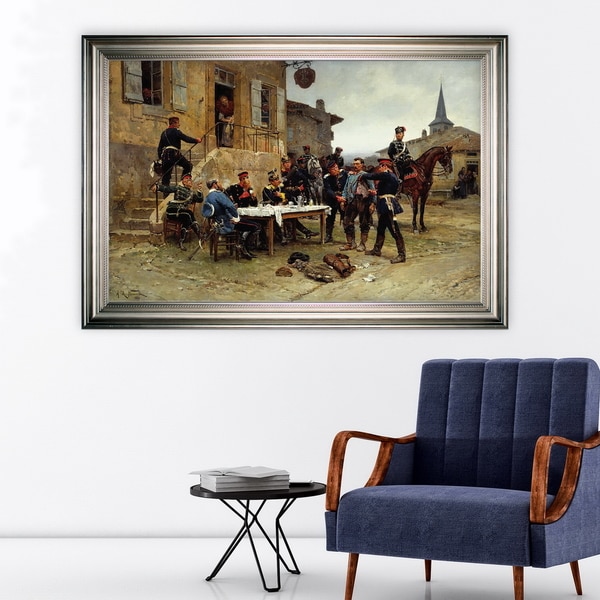 The-Spy -by Adolphe-de-Neuville -Silver Frame. Opens flyout.
