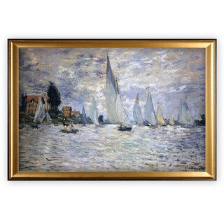 Boats-Regatta -Claude Monet - Gold Frame - Bed Bath & Beyond - 15367245