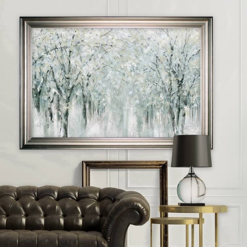 Winter Mist -Silver Frame - Wood - Silver - Rectangle - Traditional