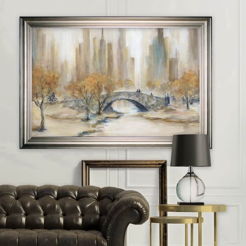 Central Park -Silver Frame - Wood - Silver - Rectangle - Traditional