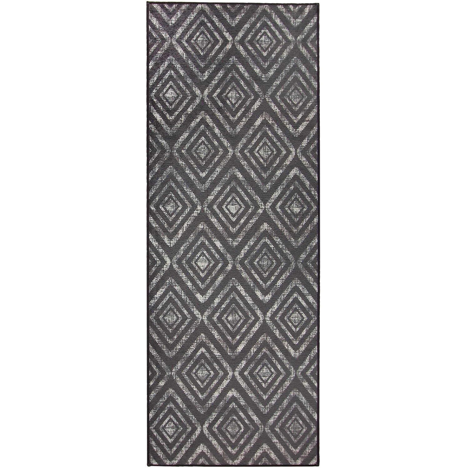 Ruggable Washable Stain Resistant Runner Rug Prism Dark Grey Runner Rug Prism Dark Grey