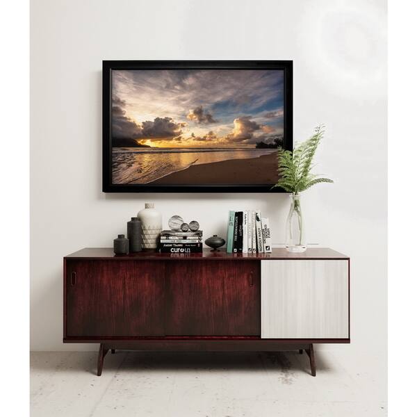 Sunset in Hanalei Bay - Black Frame | Overstock.com Shopping - The Best ...