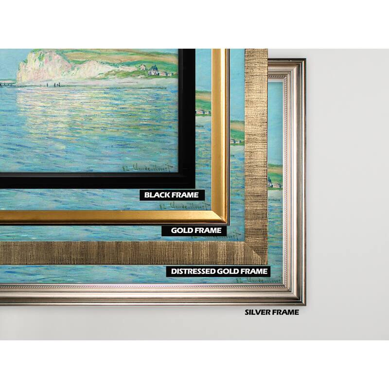 Low-Tide -Claude Monet -Silver Frame