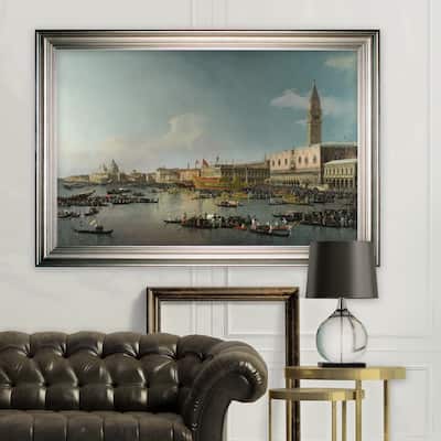 Venice-The-Basin -by CANALETTO -Silver Frame
