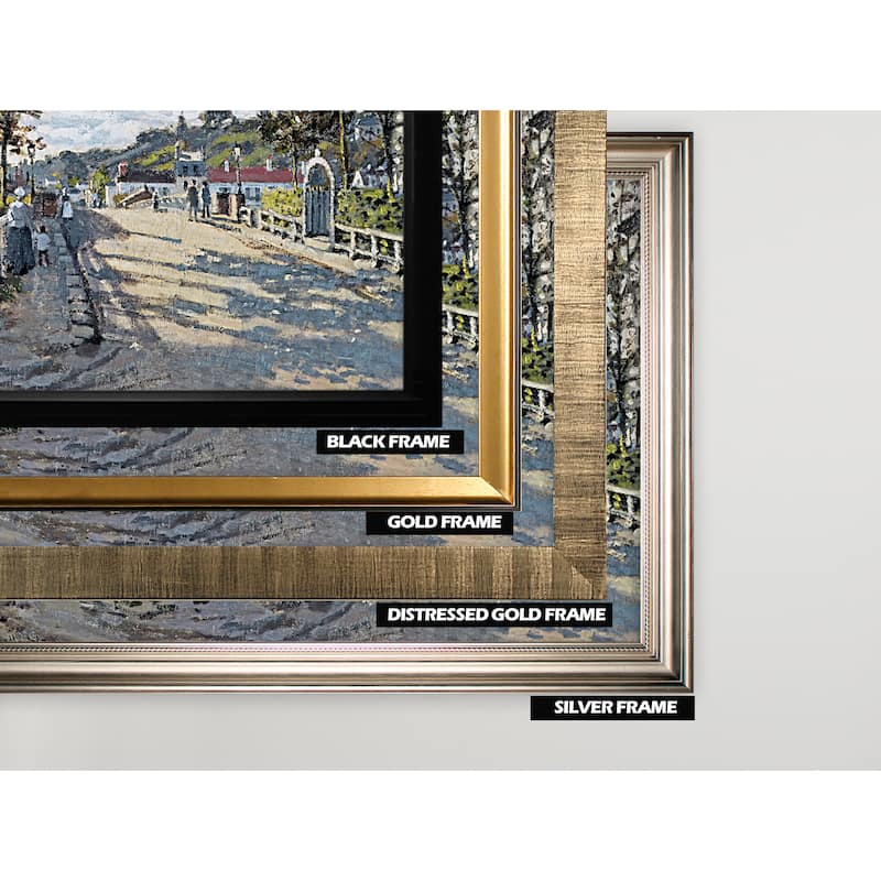 The Bridge at Bougival, -Silver Frame