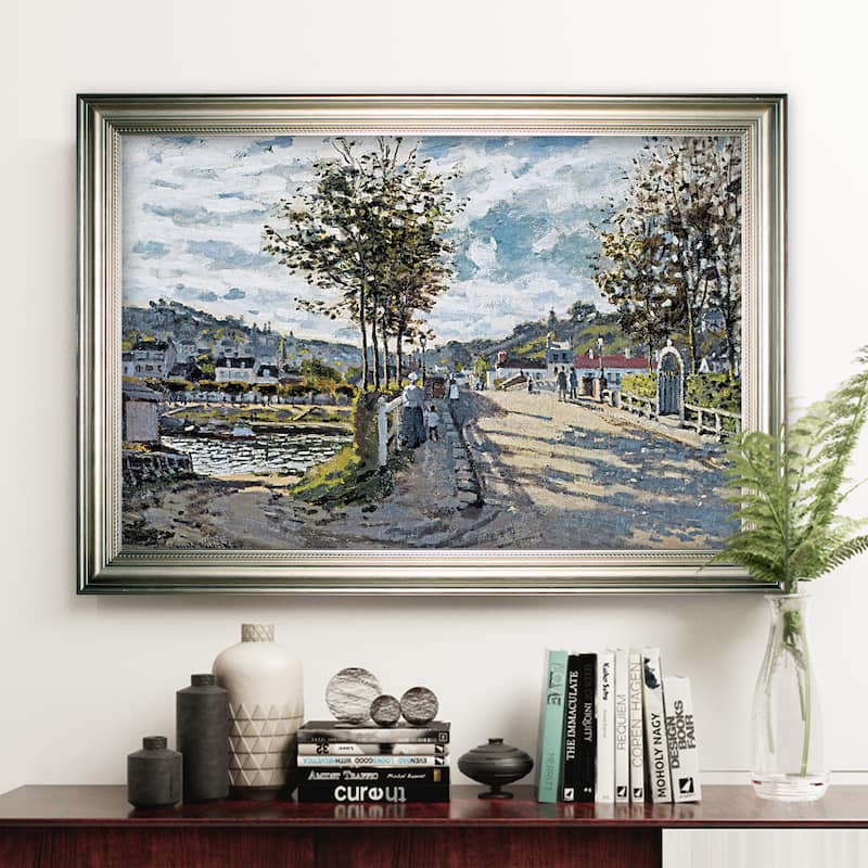 The Bridge at Bougival, -Silver Frame