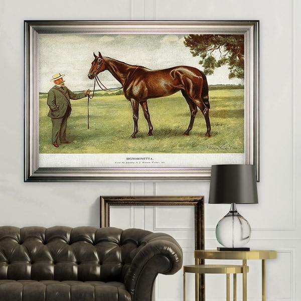 Equine Horse Drawing II -Silver Frame. Opens flyout.