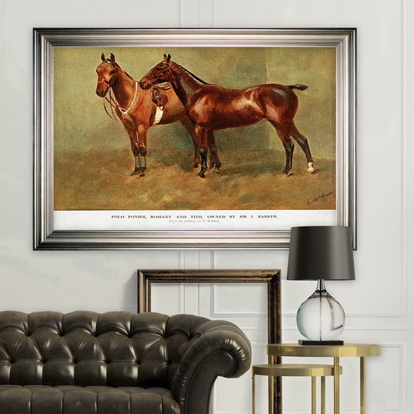 Equine Sketch XXVI -Silver Frame. Opens flyout.