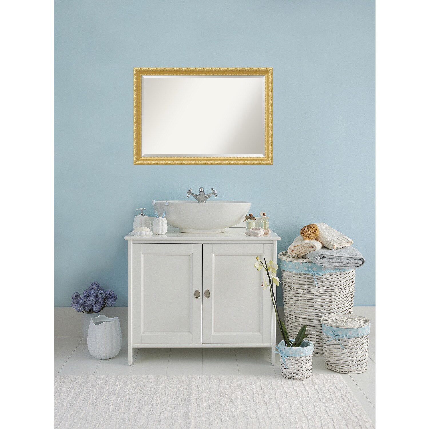 Bathroom Mirror Extra Large Versailles Gold 40 X 28 Inch Versailles Gold 40 X 28 Inch