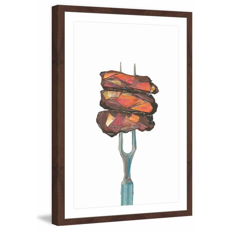 On the Skewer' Framed Painting Print