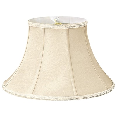 Royal Designs Beige Shallow Bell Designer Lampshade