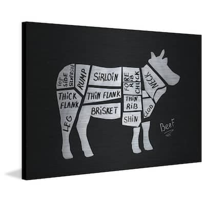 Beef Formation' Painting Print on Brushed Aluminum