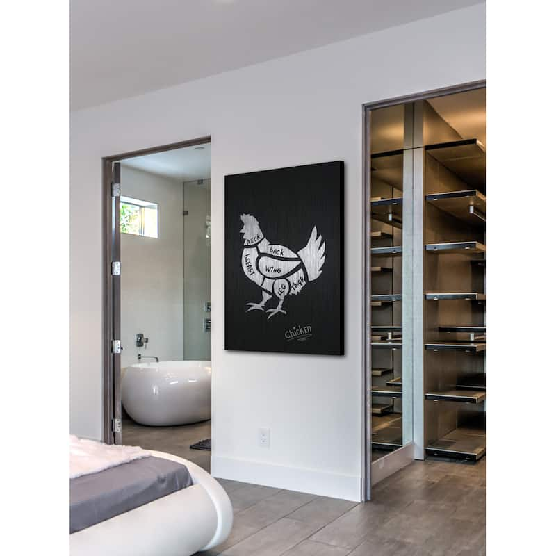 Chicken Formation' Painting Print on Brushed Aluminum