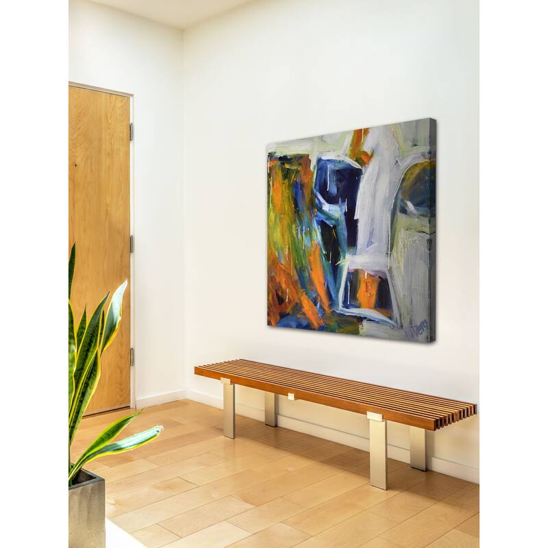 Funky Cow' Painting Print on Wrapped Canvas - Multi-Color