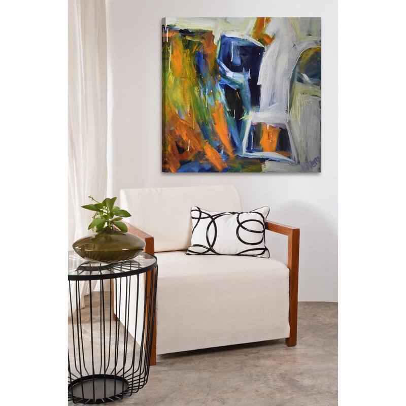Funky Cow' Painting Print on Wrapped Canvas - Multi-Color