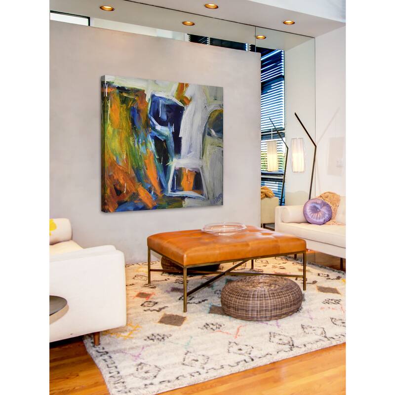 Funky Cow' Painting Print on Wrapped Canvas - Multi-Color