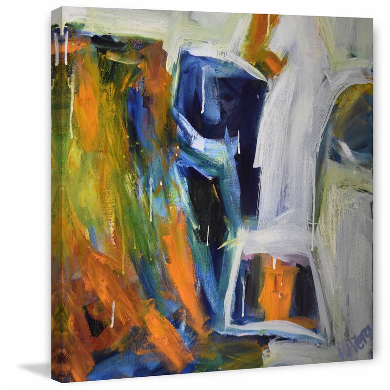 Funky Cow' Painting Print on Wrapped Canvas - Multi-Color