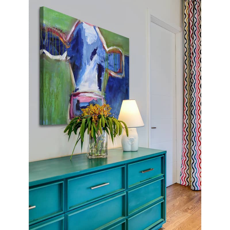 Feeling Blue' Painting Print on Wrapped Canvas - Multi-Color