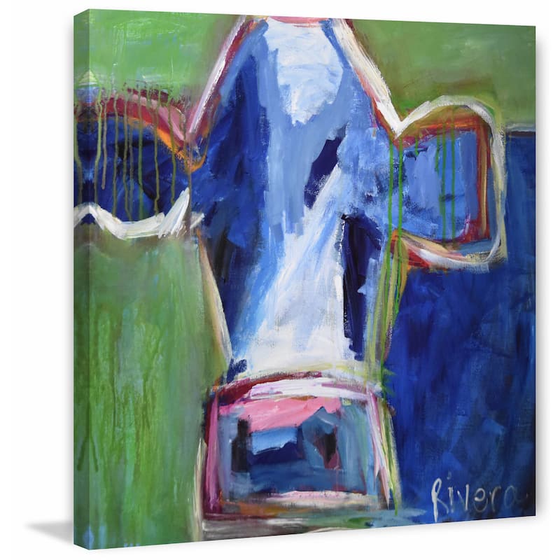 Feeling Blue' Painting Print on Wrapped Canvas - Multi-Color