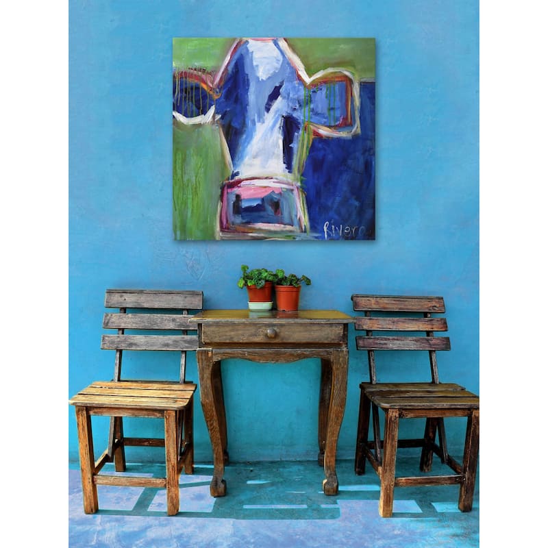Feeling Blue' Painting Print on Wrapped Canvas - Multi-Color