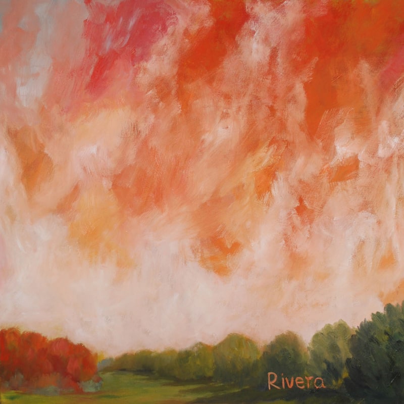 Western Sky' Painting Print on Wrapped Canvas - Multi-Color