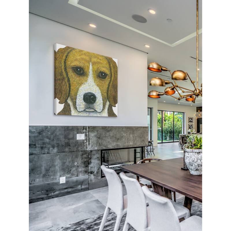 'Beagle' Painting Print on Wrapped Canvas - Multi-Color