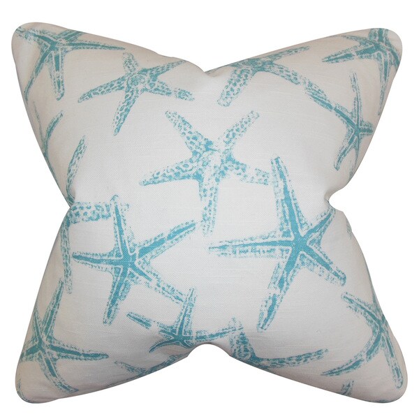 Ilene Coastal 24-inch Down Feather Throw Pillow Blue - Free Shipping Today - Overstock.com ...