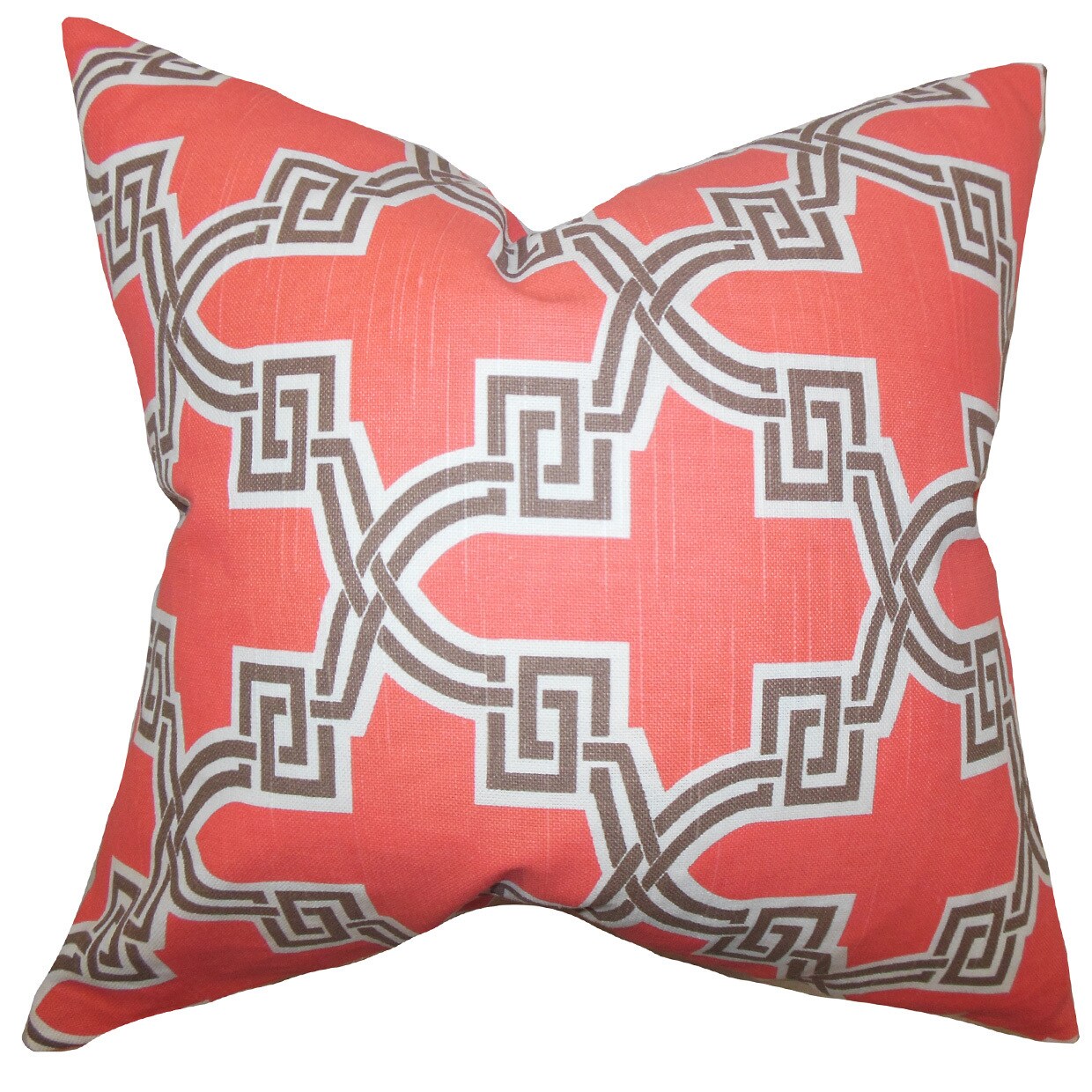 Orange The Pillow Collection Letha Geometric Pillow