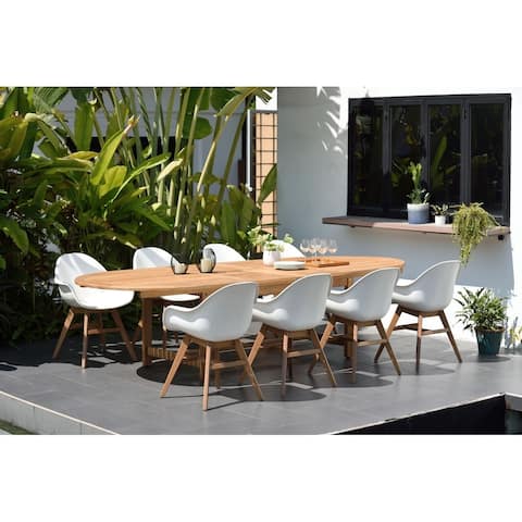 Amazonia Hawaii 9 Piece Extendable Rectangular Patio Dining Set