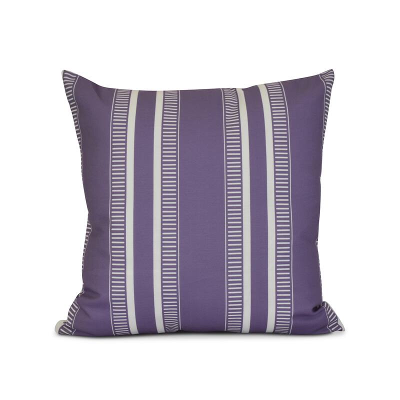 16 x 16 inch,Dashing Stripe, Stripe Print Pillow, Navy Blue - 16" x 16" - Purple
