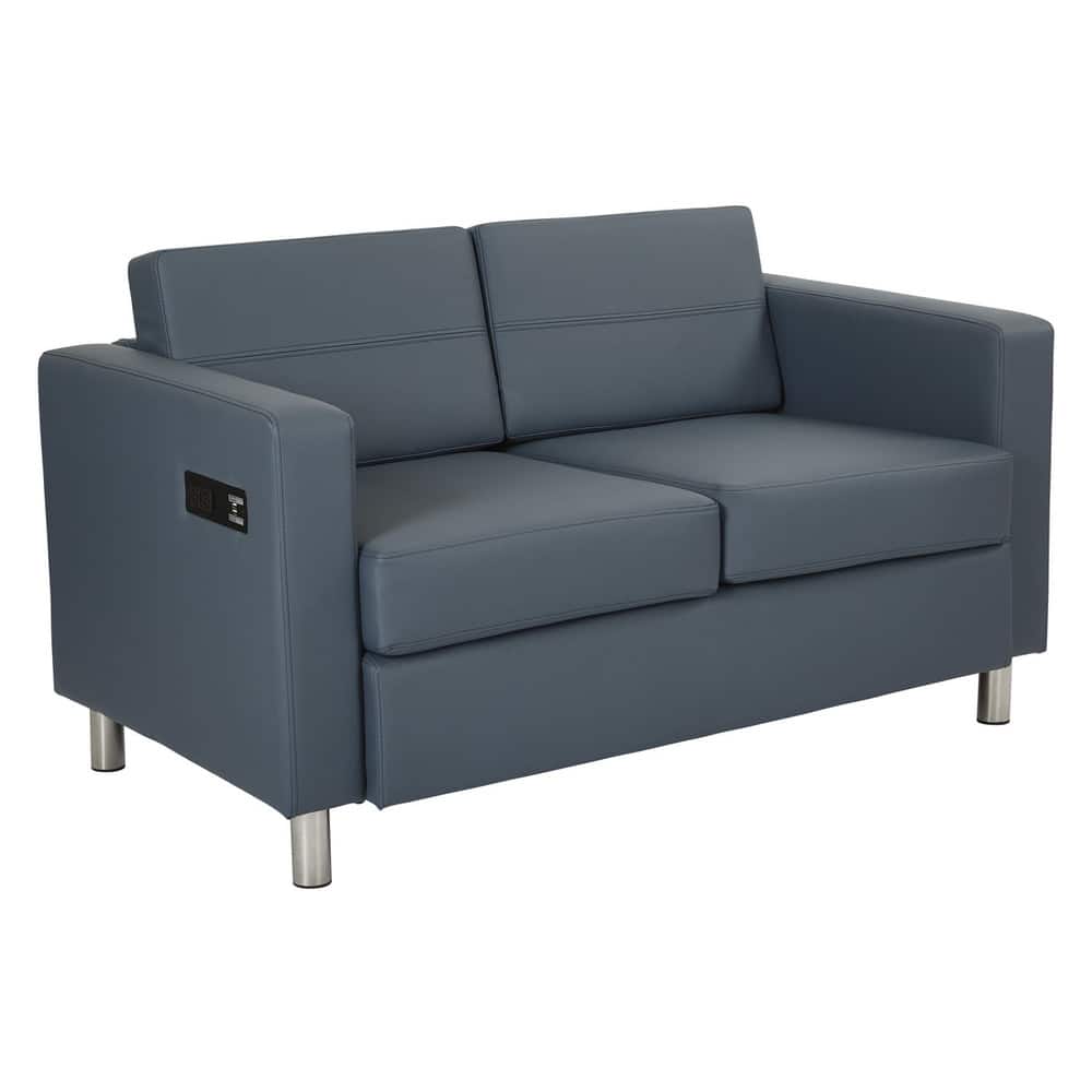 Porch & Den Canal Loveseat With Dual Charging Station In Dillon Fabric K/D