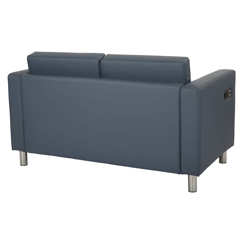 Porch & Den Canal Loveseat With Dual Charging Station In Dillon Fabric K/D