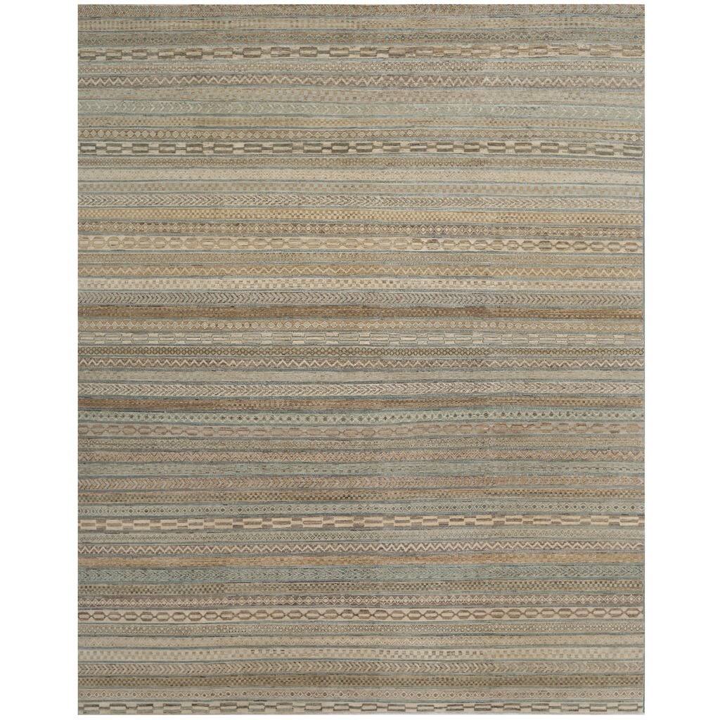 Handmade One-of-a-Kind Vegetable Dye Gabbeh Wool Rug (Afghanistan) - 9'1 x 11'4