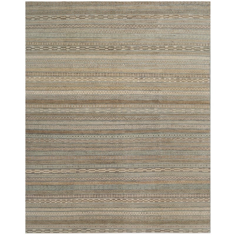 Handmade One-of-a-Kind Vegetable Dye Gabbeh Wool Rug (Afghanistan) - 9'1 x 11'4