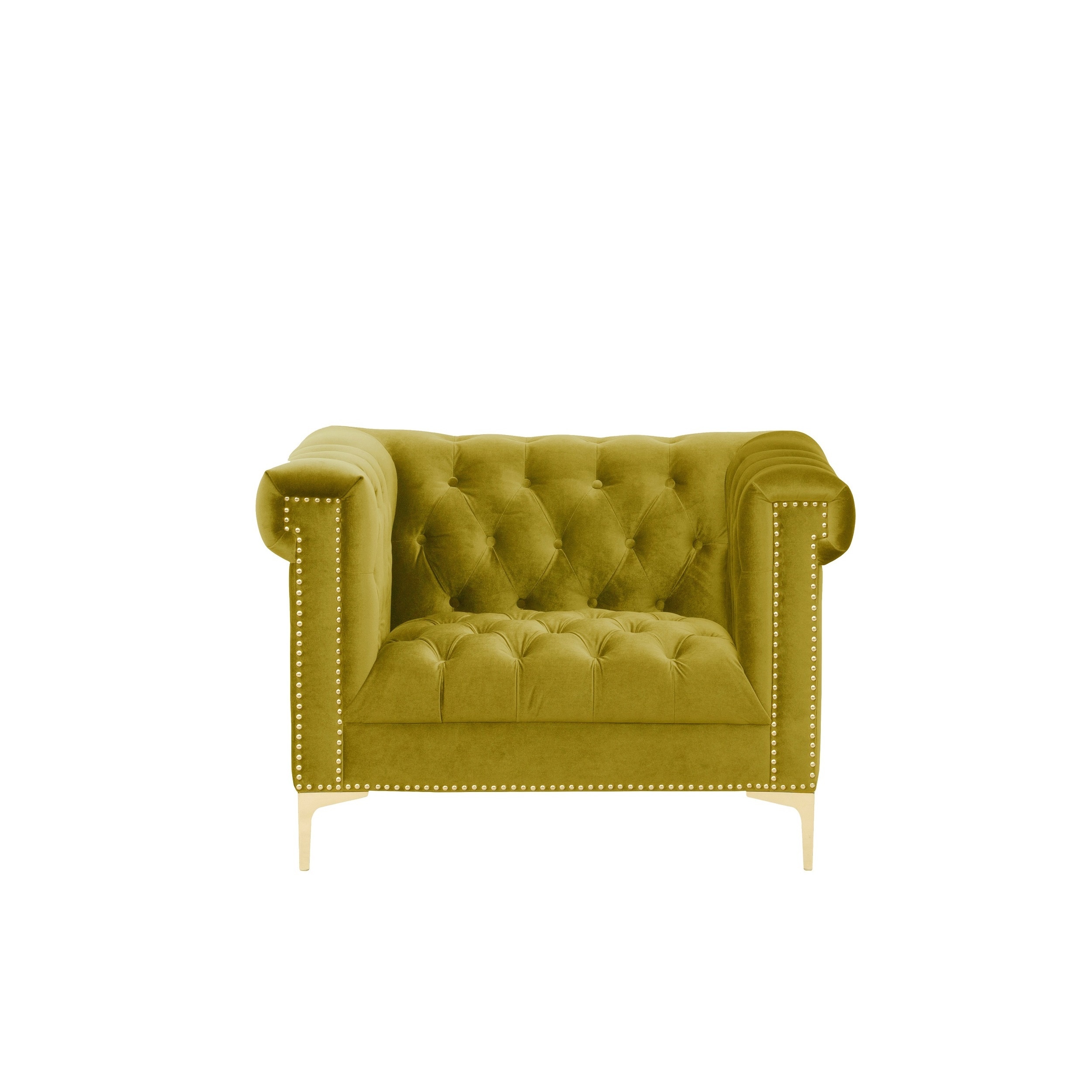 mustard club chair