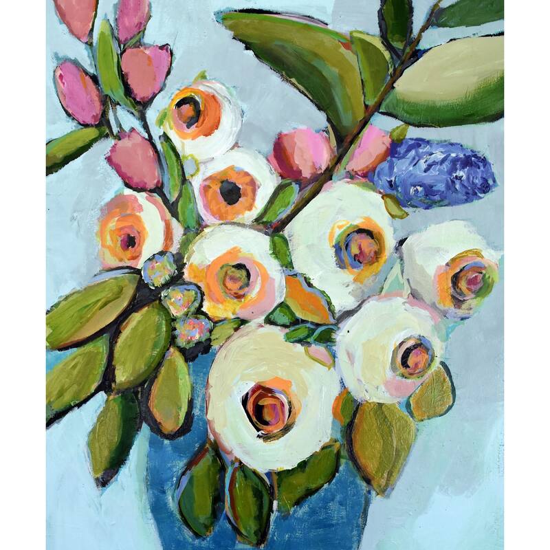 Le Bouquet' Painting Print on Wrapped Canvas - Multi-Color