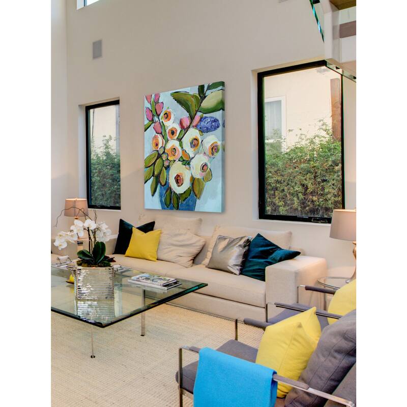 Le Bouquet' Painting Print on Wrapped Canvas - Multi-Color