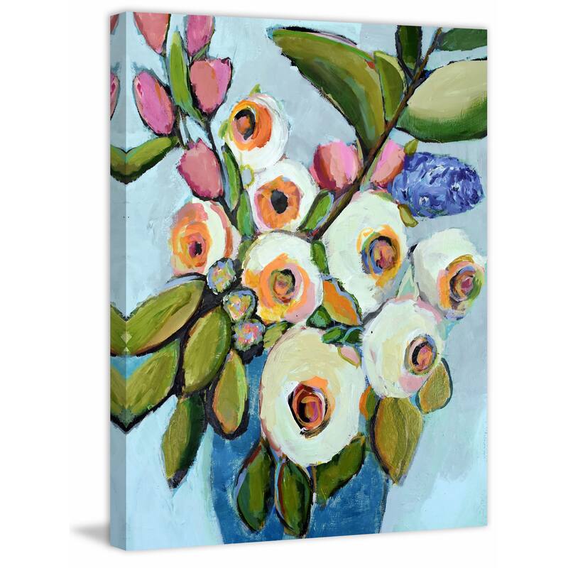 Le Bouquet' Painting Print on Wrapped Canvas - Multi-Color
