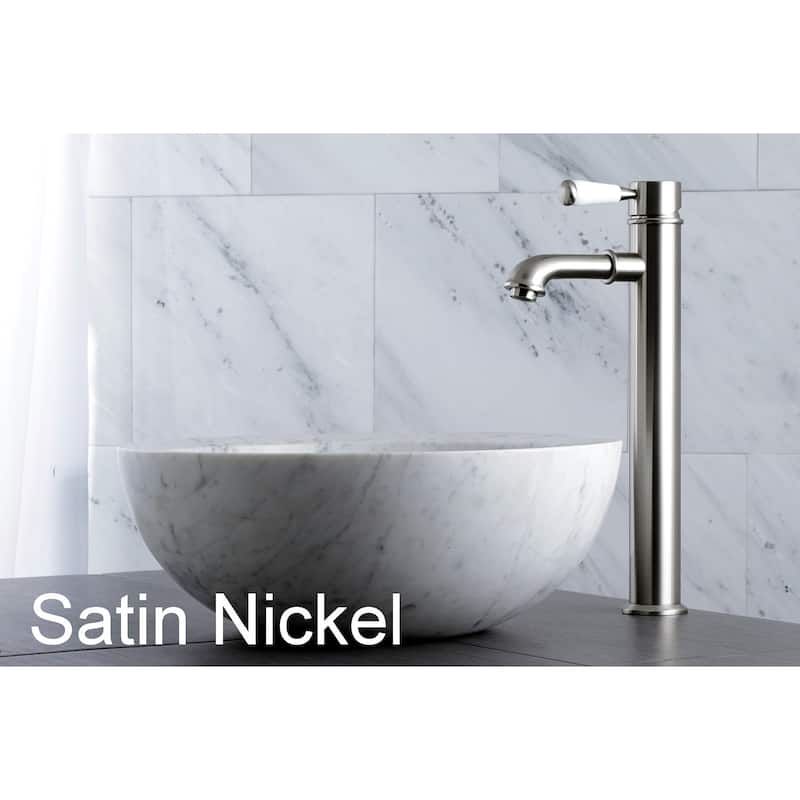 Kingston Brass English Vessel Bathroom Faucet - satin nickel