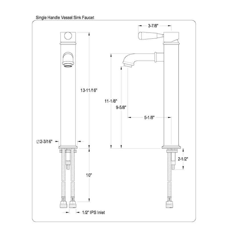 Kingston Brass English Vessel Bathroom Faucet