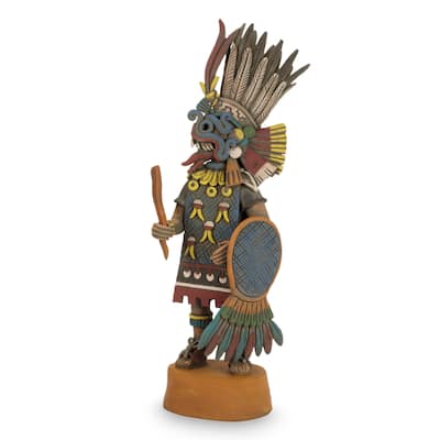 Ceramic Sculpture, 'Tlaloc Lord of Rain' (Mexico)