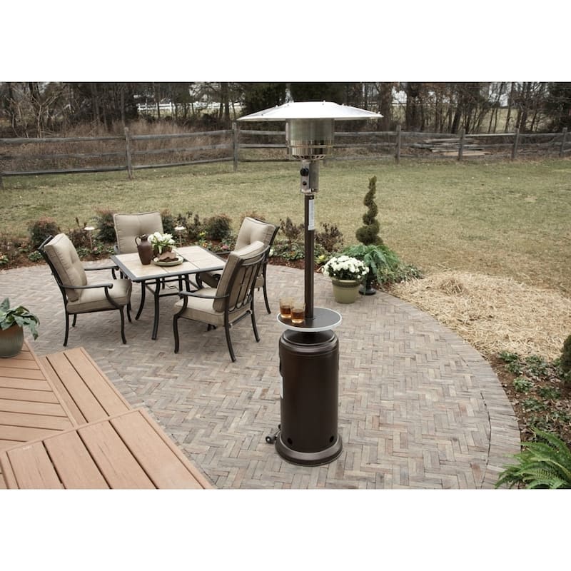 Hiland Patio Heater in Hammered Bronze